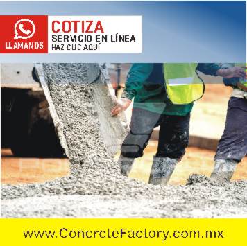 Costo de un metro cúbico de concreto premezclado en Iztapalapa CDMX es de $1800  m3 fc 250 kgs. Cm2 a 28 días.JPG